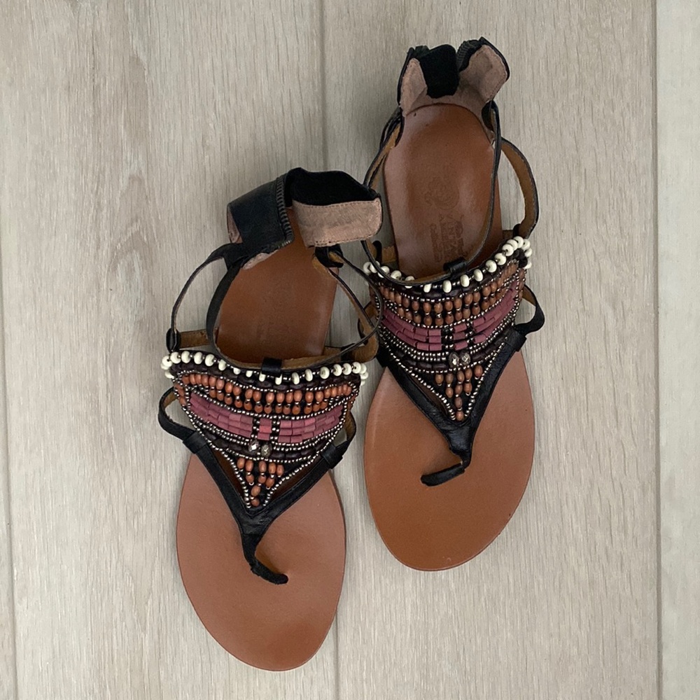 Nine West beaded sandals